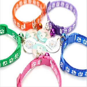 Collier avec Cloche pour Chat et Chien Imprimé et Multicolore