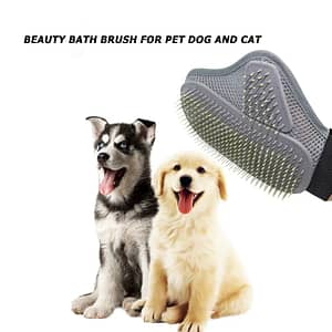 Gants Dépilatoires à Poils Souples pour Chiens et Chats - Mitaine de Toilettage Confortable
