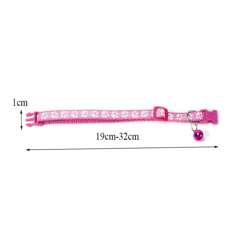 Collier avec Cloche pour Chat et Chien Imprimé et Multicolore