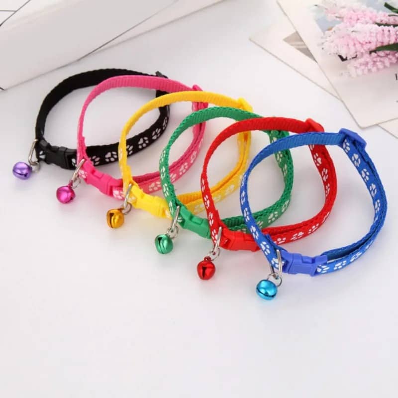 Collier avec Cloche pour Chat et Chien Imprimé et Multicolore